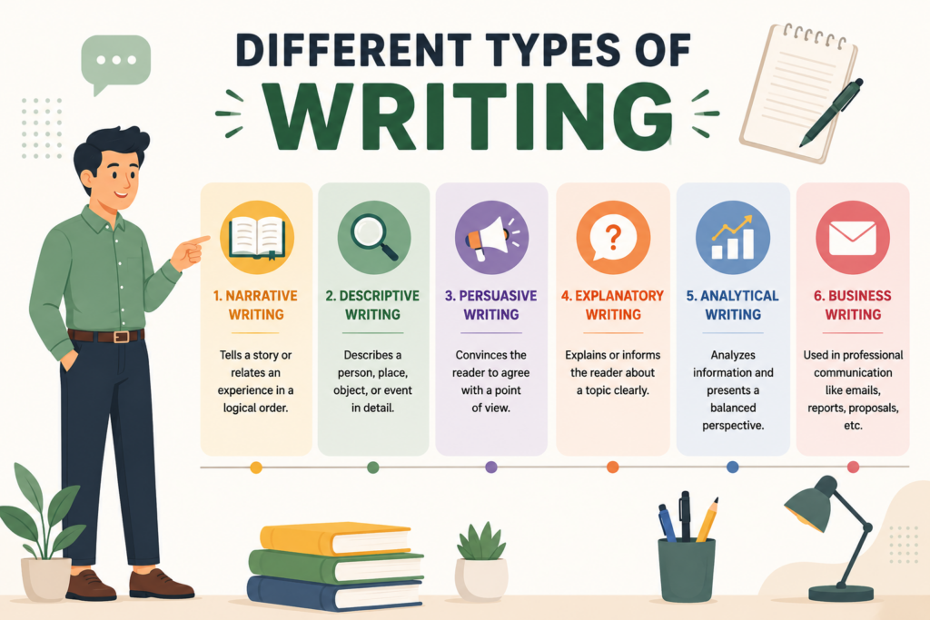 different types of writing