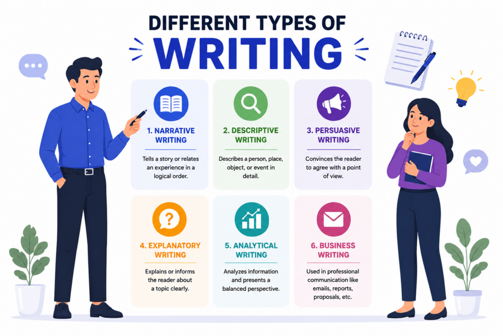 different types of writing