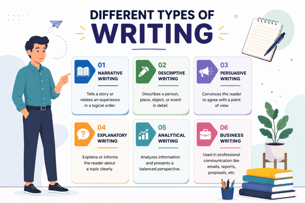 different types of writing