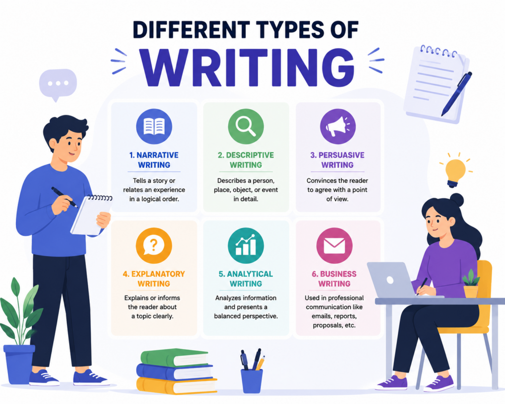 different types of writing